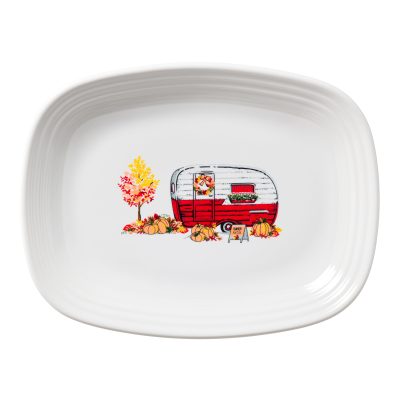Retired Trailer Harvest 12 Inch Large Rectangular Platter